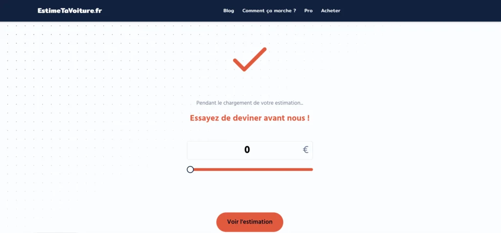 estimer sa voiture en ligne gratuitement et pas d'email